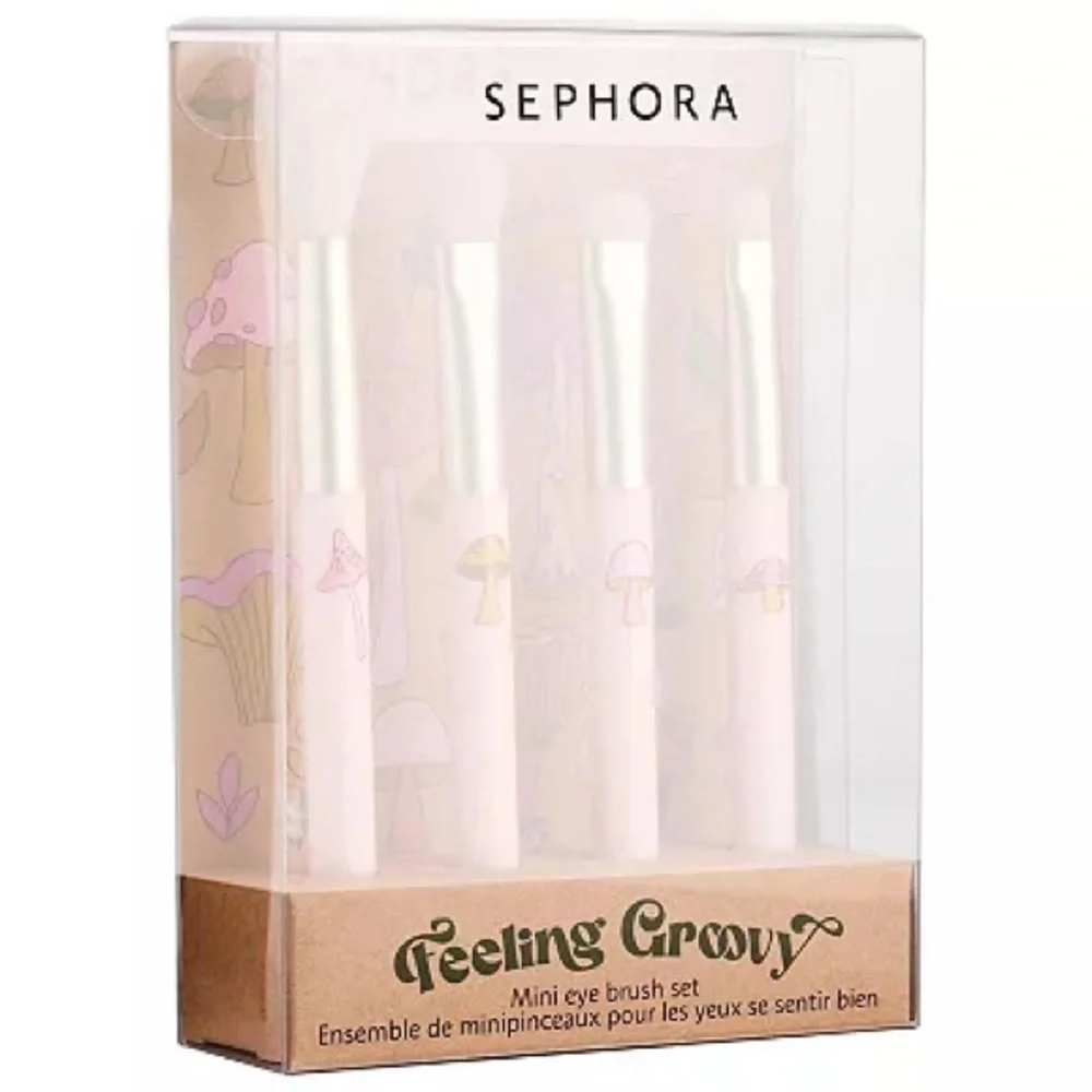 🎉🍄HOST PICK🍄🎉SEPHORA COLLECTION Feeling Groovy Mini Eye Brush Set, LTD ED!! - Picture 2 of 4